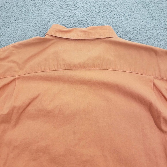 Wrangler Shirt‎ Mens XXL Orange Flex Western Workwear Cowboy Outdoors Casual - Picture 4 of 12